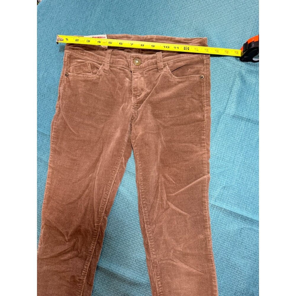 1st Jeans Skinny Fit Brown Corduroy Pants Womens Size 16